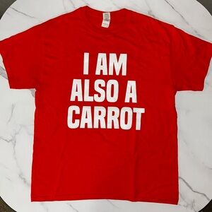 Gildan “I am also a Carrot” Orange Statement Tee